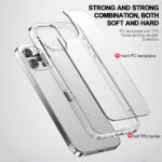 For iPhone 14 Plus iPAKY Aurora Series Shockproof PC + TPU Protective Phone Case (Transparent Black) - Image 5