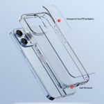 For iPhone 14 Plus iPAKY Shockproof PC + TPU Protective Phone Case (Transparent) - Image 3