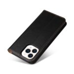 For iPhone 14 Pro Max Fierre Shann PU Genuine Leather Texture Leather Phone Case (Black) - Image 4