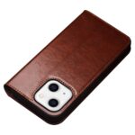 For iPhone 14 Plus QIALINO Horizontal Flip Leather Phone Case (Brown) - Image 5