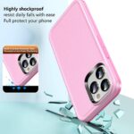 For iPhone 12 Pro Max Double Solid Color Armor Phone Case(Pink) - Image 5