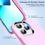 For iPhone 12 Pro Max Double Solid Color Armor Phone Case(Pink) - Image 6