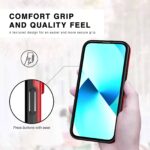 For iPhone 12 Pro Max Double Solid Color Armor Phone Case(Red) - Image 3