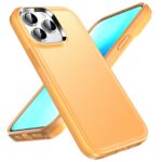 For iPhone 12 Pro Max Double Solid Color Armor Phone Case(Orange)