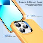 For iPhone 12 Pro Max Double Solid Color Armor Phone Case(Orange) - Image 6