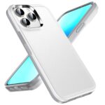 For iPhone 12 Pro Max Double Solid Color Armor Phone Case(White)