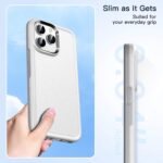 For iPhone 12 Pro Max Double Solid Color Armor Phone Case(White) - Image 2