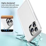 For iPhone 12 Pro Max Double Solid Color Armor Phone Case(White) - Image 5
