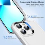 For iPhone 12 Pro Max Double Solid Color Armor Phone Case(White) - Image 6