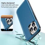 For iPhone 12 Pro Max Double Solid Color Armor Phone Case(Blue) - Image 5