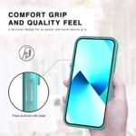For iPhone 12 Pro Max Double Solid Color Armor Phone Case(Lake Blue) - Image 3