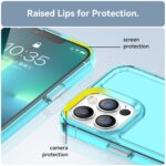 For iPhone 12 Pro Max Candy Series TPU Phone Case(Transparent Blue) - Image 5