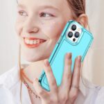 For iPhone 12 Pro Max Candy Series TPU Phone Case(Transparent Blue) - Image 6