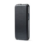 For iPhone 14 Pro Fierre Shann Oil Wax Texture Vertical Flip PU Phone Case(Black) - Image 2