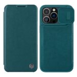 For iPhone 14 Pro NILLKIN QIN Series Pro Leather Phone Case(Green)