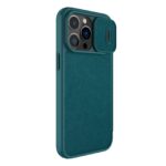 For iPhone 14 Pro NILLKIN QIN Series Pro Leather Phone Case(Green) - Image 3