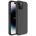 For iPhone 14 Pro Max Mutural Yuemu Series Liquid Silicone Microfiber Case(Black)