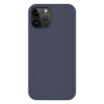 For iPhone 14 Pro Mutural Yuemu Series Liquid Silicone Microfiber Case(Dark Blue)) - Image 2