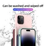 For iPhone 14 Pro Mutural Yuemu Series Liquid Silicone Microfiber Case(Pink) - Image 5