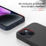 For iPhone 14 Mutural Yuemu Series Liquid Silicone Microfiber Case(Black) - Image 6