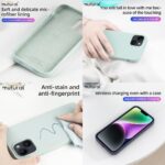 For iPhone 14 Mutural Yuemu Series Liquid Silicone Microfiber Case(Black) - Image 7