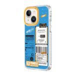 For iPhone 14 Mutural Dual-side Laminating Printed TPU Phone Case(Blue) - Image 2