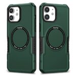 For iPhone 11 MagSafe Shockproof Armor Phone Case(Dark Green)