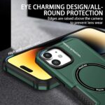 For iPhone 11 MagSafe Shockproof Armor Phone Case(Dark Green) - Image 3