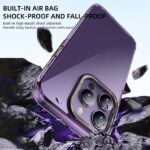 For iPhone 14 Pro iPAKY MG Series Transparent PC Phone Case(Transparent Purple) - Image 3