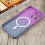 For iPhone 12 Pro Liquid TPU Silicone Gradient MagSafe Phone Case(Purple) - Image 5