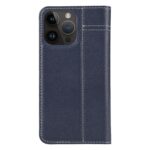 For iPhone 14 Pro Max GEBEI Top-grain Horizontal Flip Leather Phone Case(Blue) - Image 3