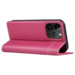 For iPhone 14 Pro Max GEBEI Top-grain Horizontal Flip Leather Phone Case(Rose Red) - Image 5