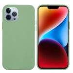 For iPhone 15 Pro Max Solid Color Silicone Phone Case(Mint Green) - Image 2