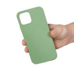 For iPhone 15 Pro Max Solid Color Silicone Phone Case(Mint Green) - Image 4