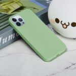 For iPhone 15 Pro Max Solid Color Silicone Phone Case(Mint Green) - Image 6