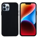 For iPhone 15 Pro Max Solid Color Silicone Phone Case(Black) - Image 2