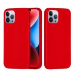 For iPhone 15 Pro Max Solid Color Silicone Phone Case(Red)