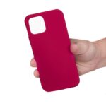 For iPhone 15 Pro Max Solid Color Silicone Phone Case(Rose Red) - Image 4
