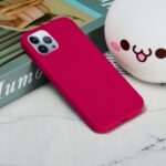 For iPhone 15 Pro Max Solid Color Silicone Phone Case(Rose Red) - Image 6