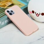 For iPhone 15 Pro Max Solid Color Silicone Phone Case(Sand Pink) - Image 6