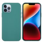 For iPhone 15 Pro Max Solid Color Silicone Phone Case(Pine Needle Green) - Image 2