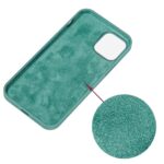 For iPhone 15 Pro Max Solid Color Silicone Phone Case(Pine Needle Green) - Image 3