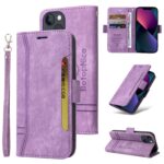 For iPhone 15 BETOPNICE Dual-side Buckle Leather Phone Case(Purple)