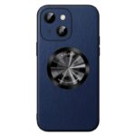 For iPhone 15 SULADA Microfiber Leather MagSafe Magnetic Phone Case(Blue)