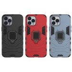 For iPhone 12 Pro Max Shockproof PC + TPU Protective Case with Magnetic Ring Holder(Navy Blue) - Image 7
