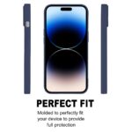 For iPhone 15 Pro GOOSPERY SOFT FEELING Liquid TPU Soft Phone Case(Dark Blue) - Image 2