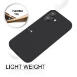 For iPhone 16 Plus GOOSPERY SOFT FEELING Liquid TPU Soft Phone Case(Black) - Image 3