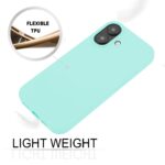 For iPhone 16 Plus GOOSPERY SOFT FEELING Liquid TPU Soft Phone Case(Mint Green) - Image 3