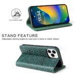 For iPhone 15 Pro Max Fierre Shann Crocodile Texture Magnetic Genuine Leather Phone Case(Green) - Image 5