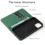 For iPhone 14 Plus Fierre Shann Crocodile Texture Magnetic Genuine Leather Phone Case(Green) - Image 6